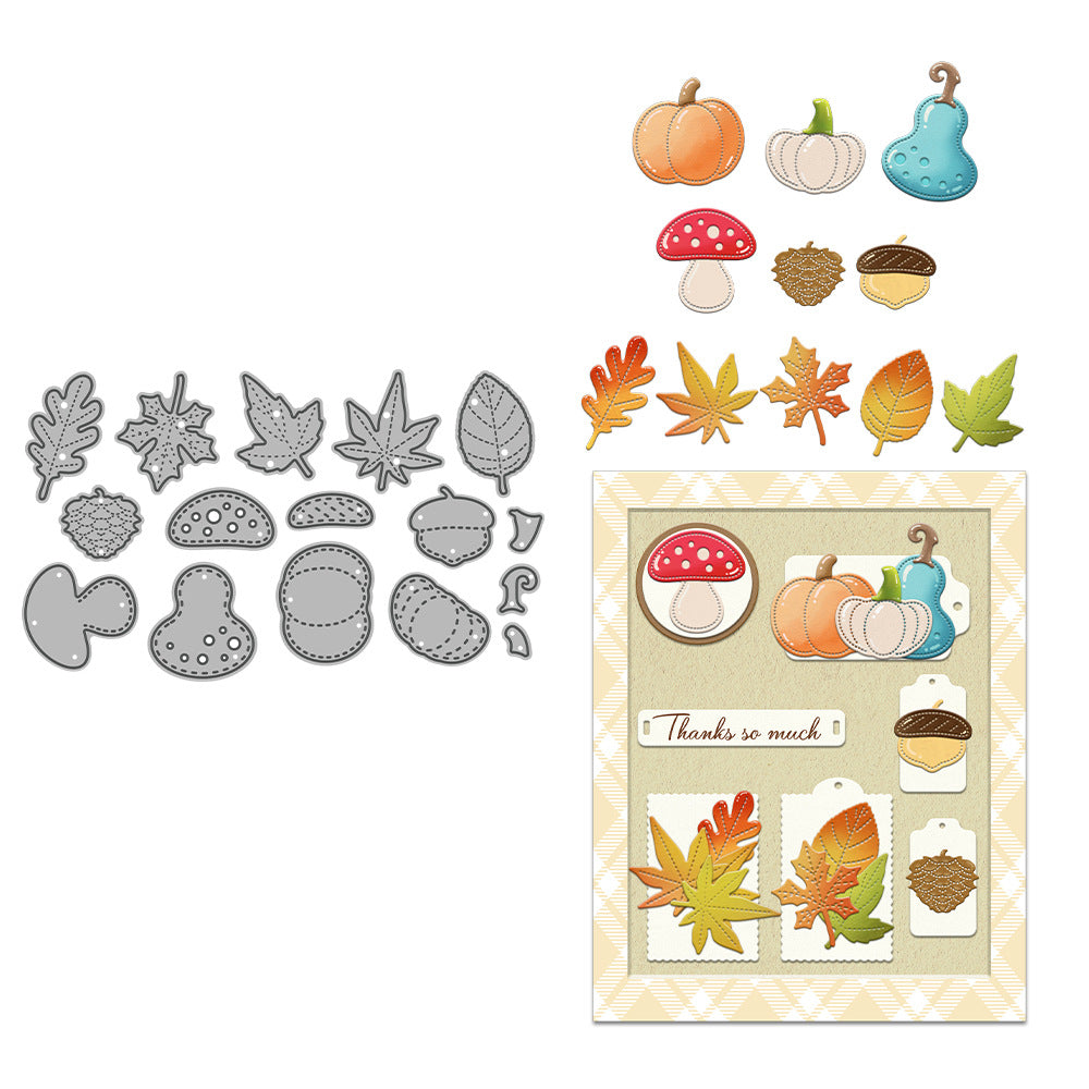 Pumpkins and Leaves Metal Cutting Dies