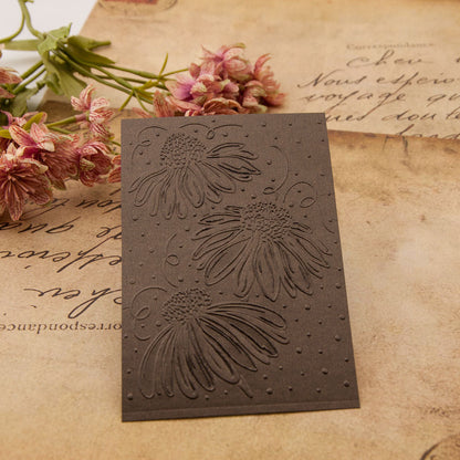 Flower Pattern Background Plastic Embossing Folder