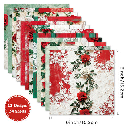 24PCS 6" Grace Scrapbook Paper & Cardstock