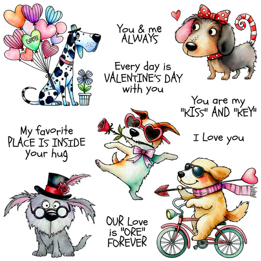 Valentine's Day Dog Dies & Stamps Set