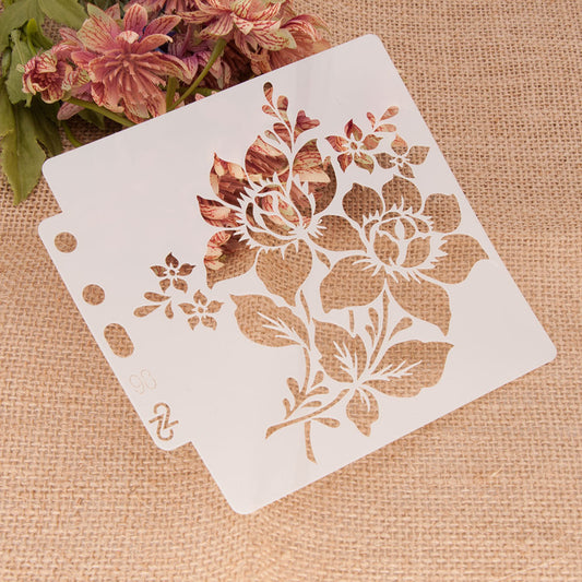 Flower Pattern Hollow Stencil