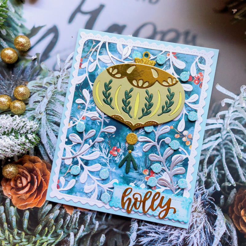 Leaves Background Frame Metal Cutting Dies