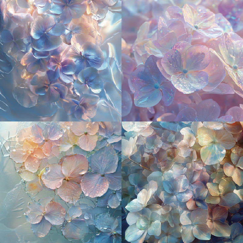 24PCS 6" Hydrangea Scrapbook Paper & Cardstock