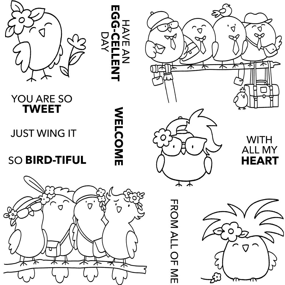 Simple Birds Clear Stamps