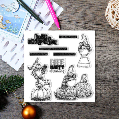 Halloween Elements Dies & Stamps Set