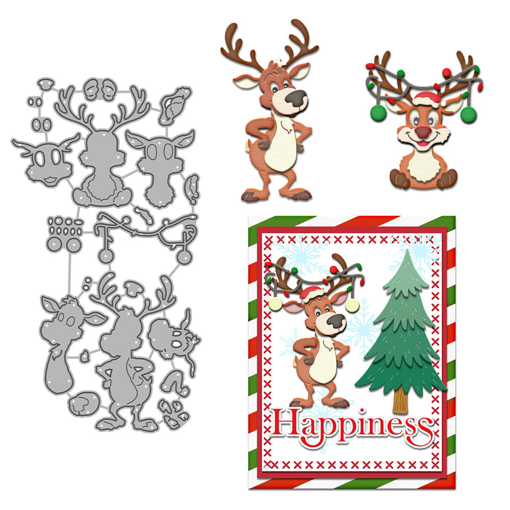 Christmas Reindeer Metal Cutting Dies