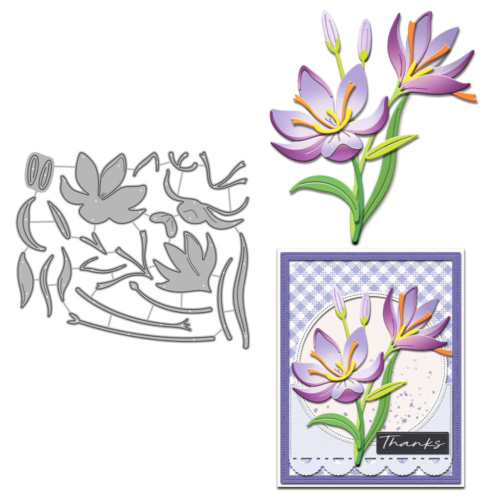 Beautiful Orchid Metal Cutting Dies