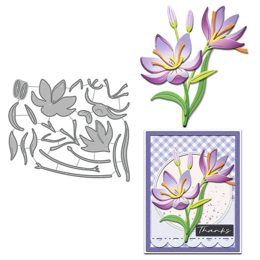 Beautiful Orchid Metal Cutting Dies