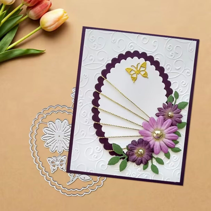 3D Lace Butterfly Flowers Metal Cutting Dies