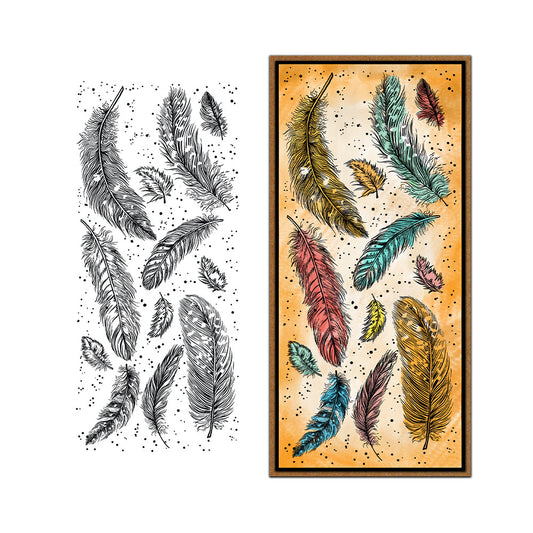 Beautiful Feathers Clear Stamps