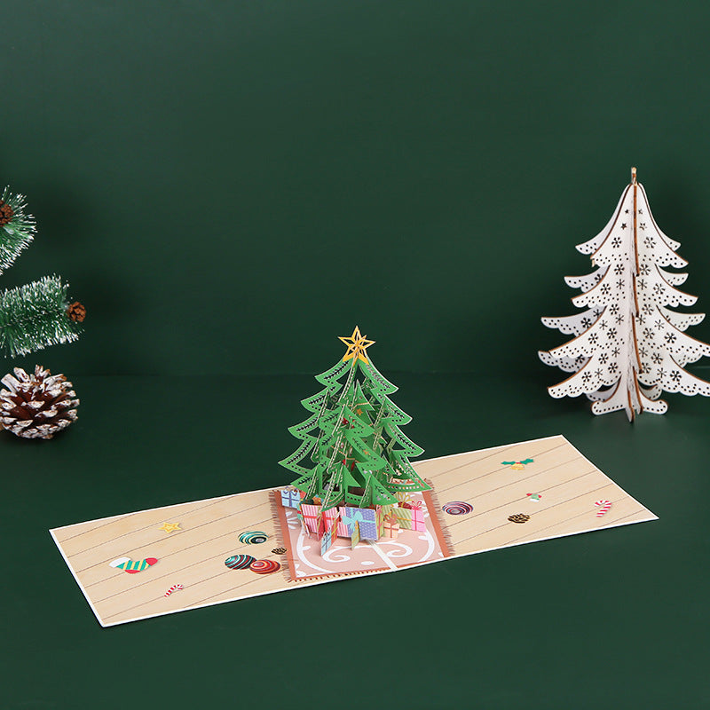 3D Christmas Pop-Up Greeting Card