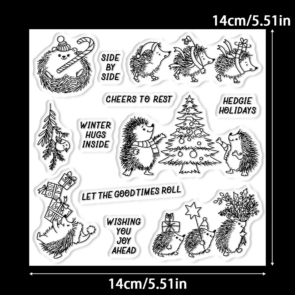 Christmas Hedgehog Dies & Stamps Set