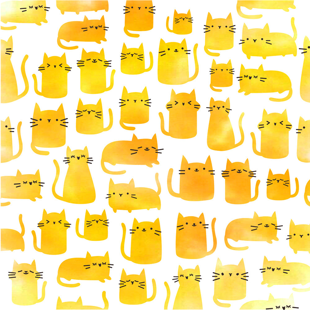 2 PCS Cute Cat Pattern DIY Painting Hollow Stencil