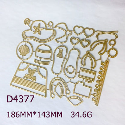 Summer Beach Equipment Cutting Dies