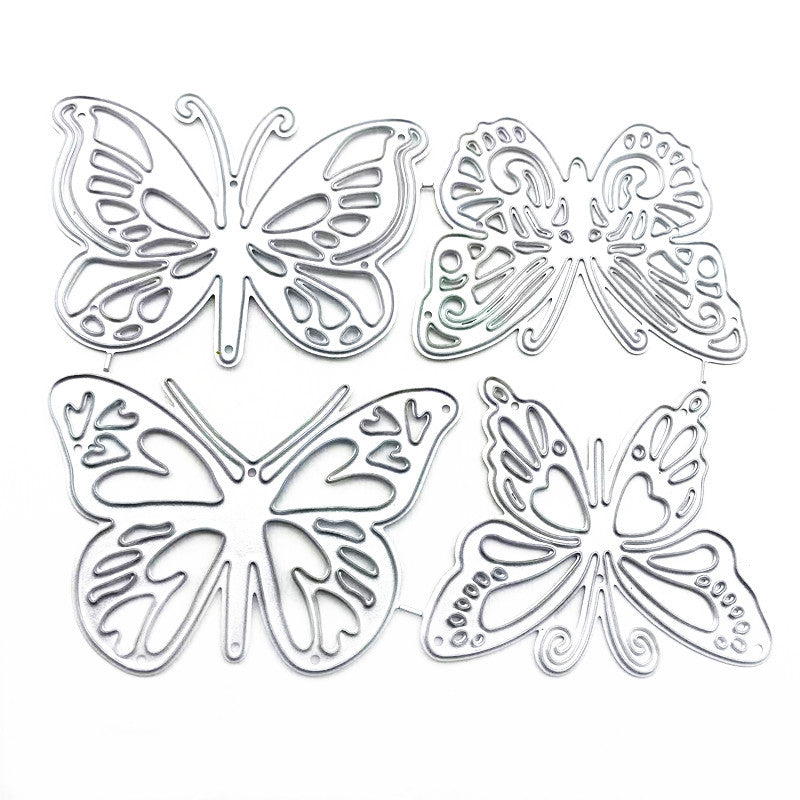 4 Pcs Butterflies Cutting Dies