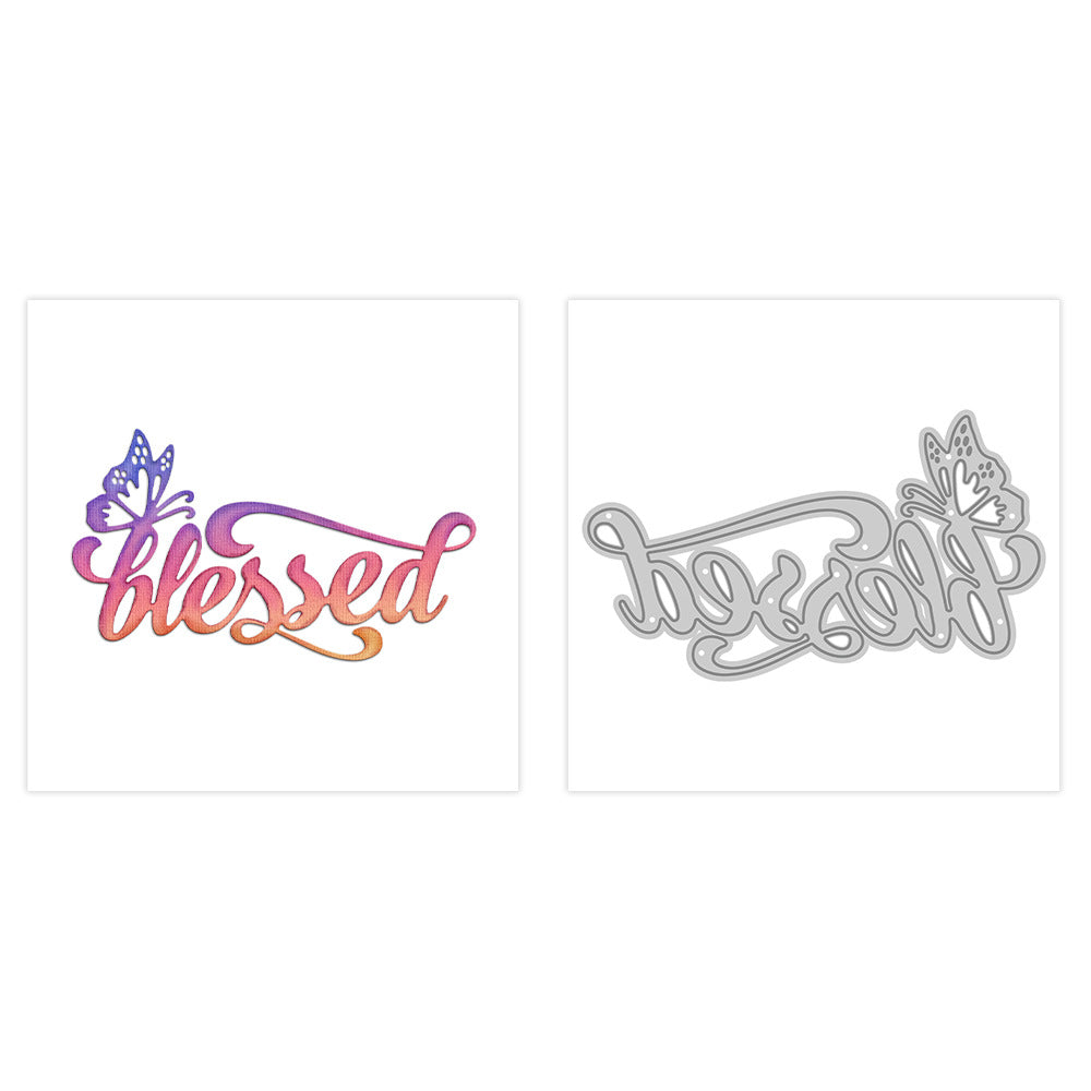 "Blessed" Words Metal Cutting Dies