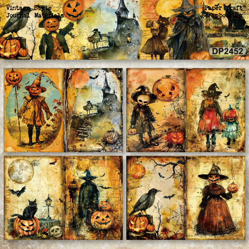 A5 Vintage Halloween Journal Scrapbook Paper
