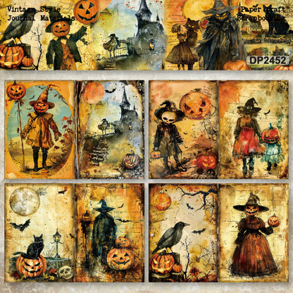 A5 Vintage Halloween Journal Scrapbook Paper