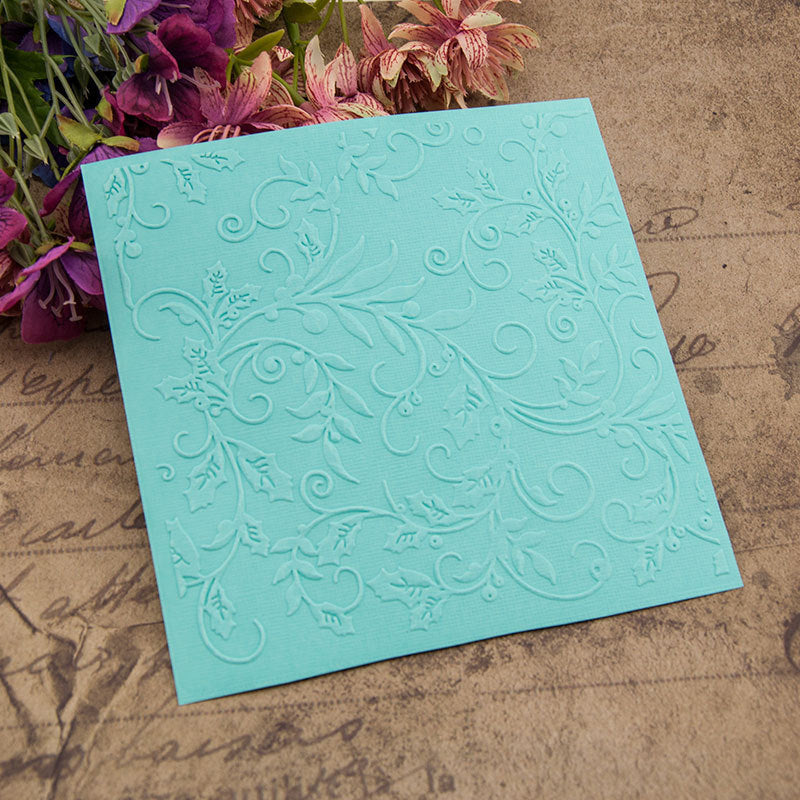 Vine Leaves Plastic Embossing Folder