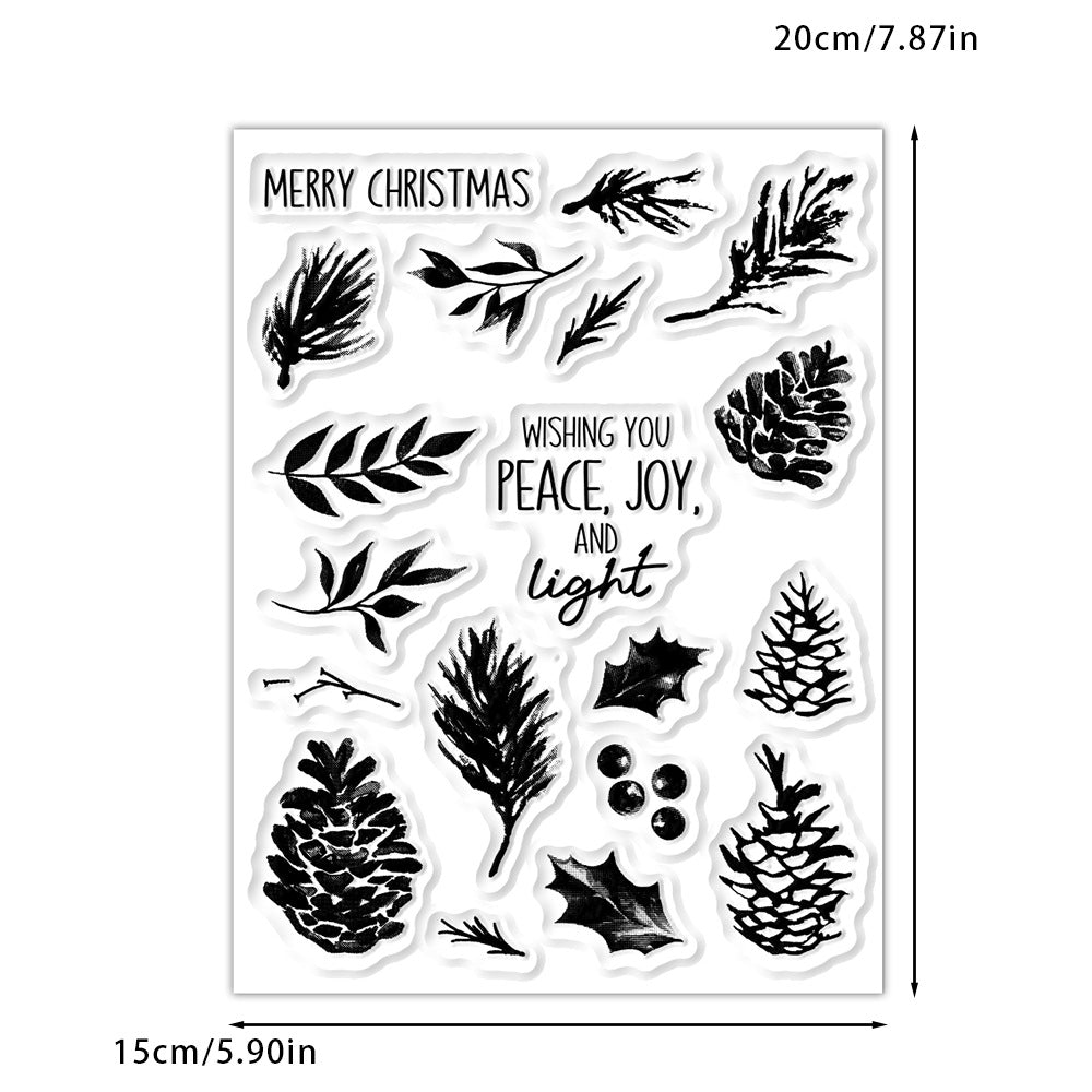 Christmas Pine Cones Dies & Stamps Set