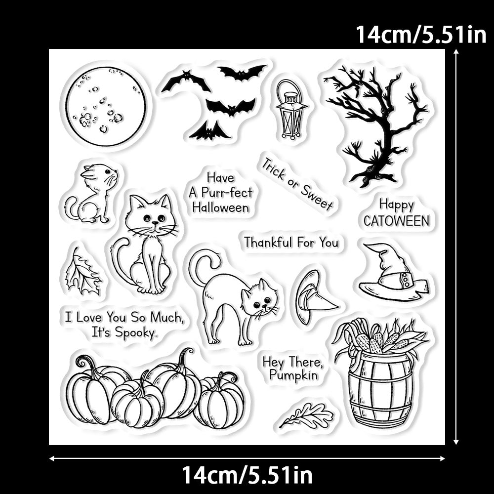 Halloween Cat Clear Stamps