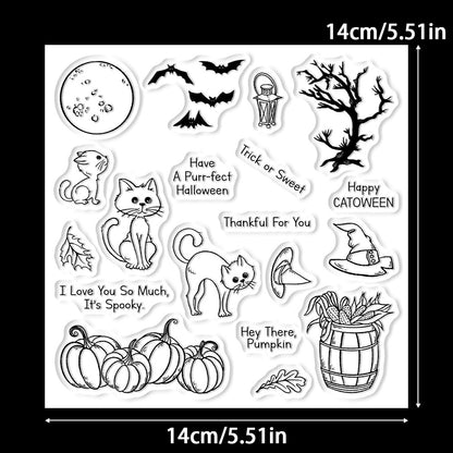 Halloween Cat Clear Stamps