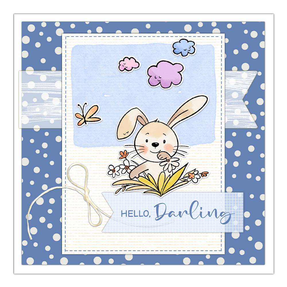 Flowers and Bunnies Dies & Stamps Set