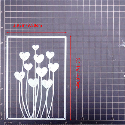 Love Balloon Background Board Cutting Dies