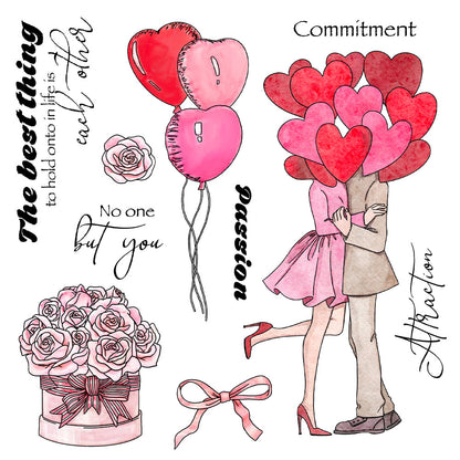 Valentine's Day Theme Clear Stamps