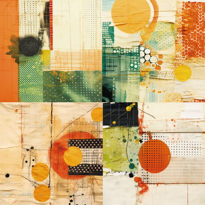 24PCS 6" Collage Scrapbook Paper & Cardstock