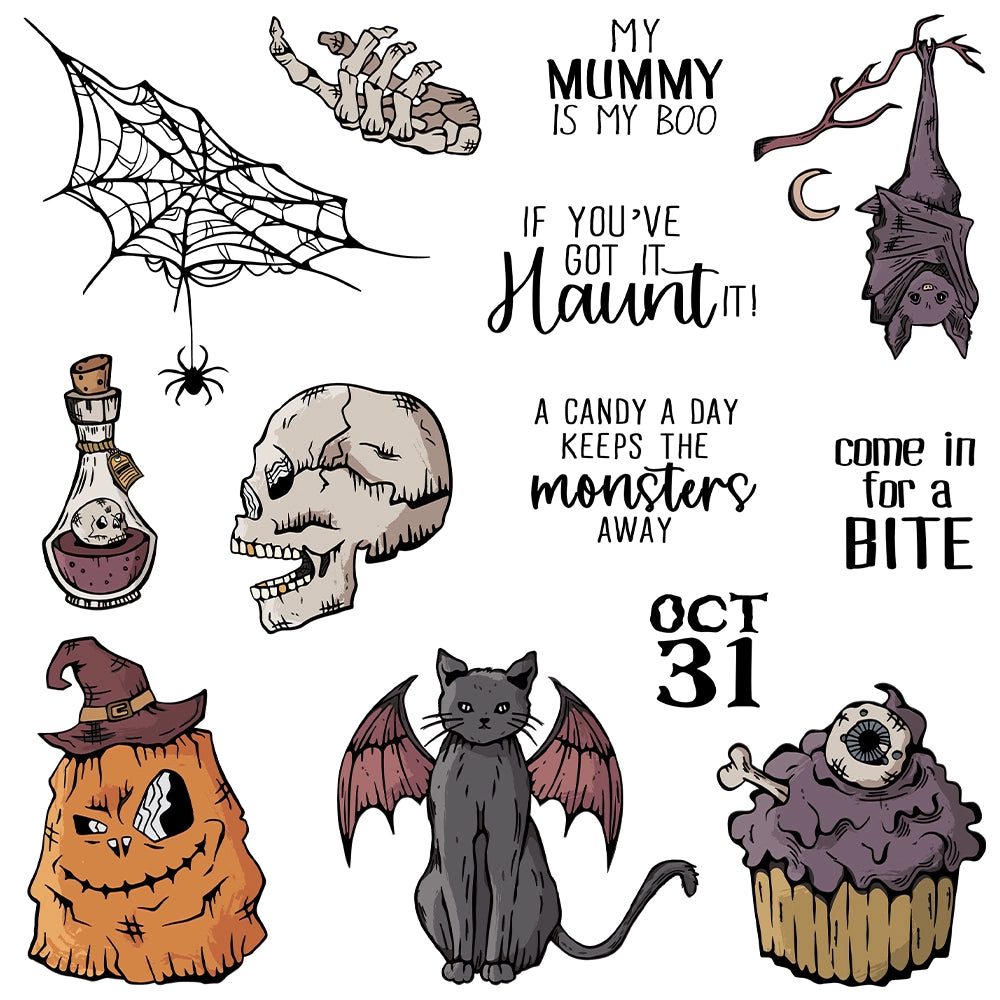 Halloween Series Dies & Stamps Set