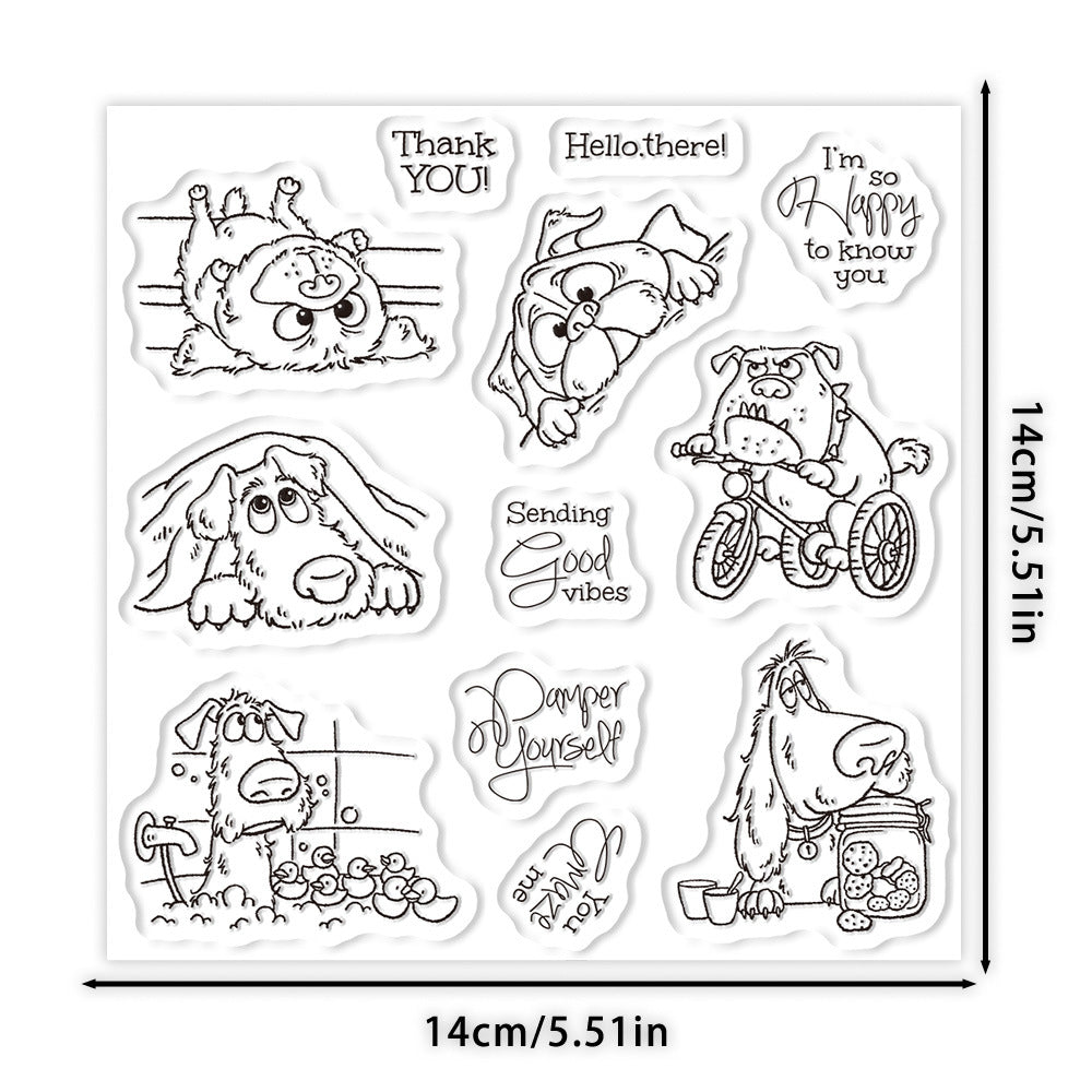Cute Puppies Dies & Stamps Set