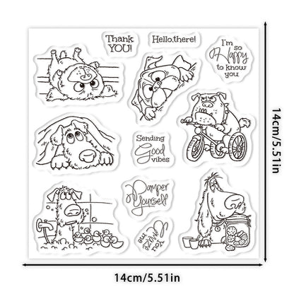 Cute Puppies Dies & Stamps Set