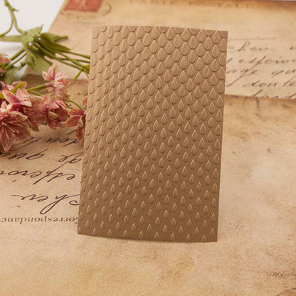 Raindrop Background Pattern Plastic Embossing Folder