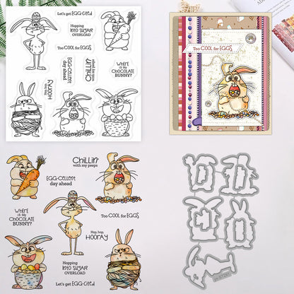 Funny Rabbit Dies & Stamps Set