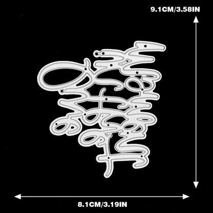 "Live in the Moment" Phrase Metal Cutting Dies