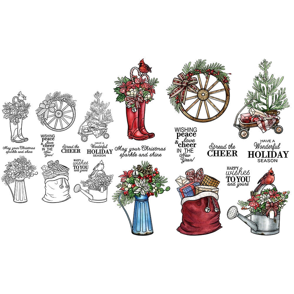 Christmas Decoration Clear Stamps