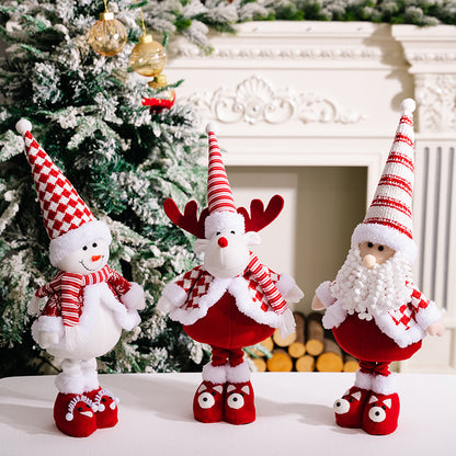 Christmas Retractable Long Legs Doll Ornaments