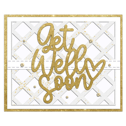 "Get Well Soon" Blessings Metal Cutting Dies