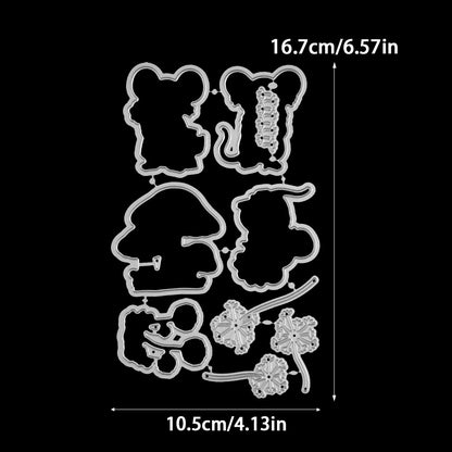 Mouse Mushroom Dies & Stamps Set