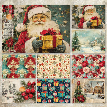 A5 Christmas Theme Journal Scrapbook Paper
