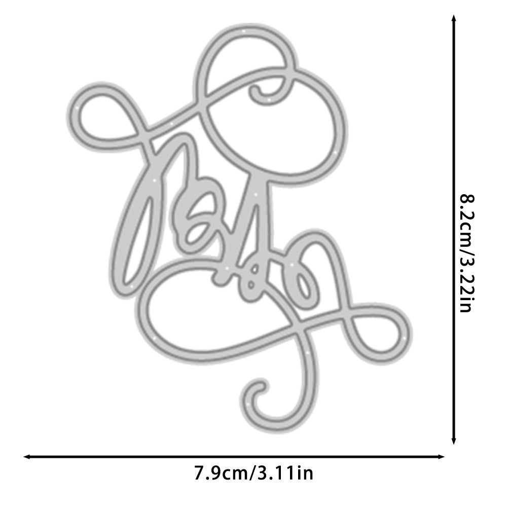 "Love" Words Metal Cutting Dies