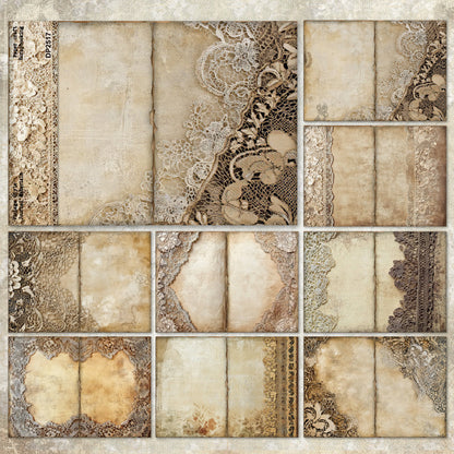 A5 Vintage Lace Journal Scrapbook Paper