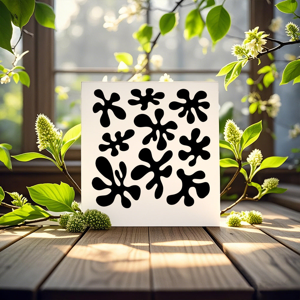 Water Stain Pattern DIY Painting Hollow Stencil