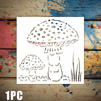 Mushroom Pattern DIY Painting Hollow Stencil