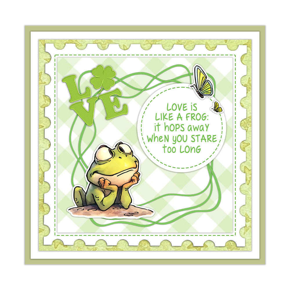 Humorous Frog Dies & Stamps Set
