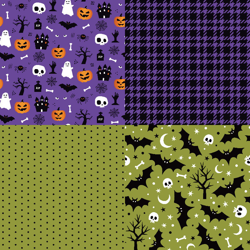 24PCS 6" Happy Halloween Scrapbook Paper & Cardstock