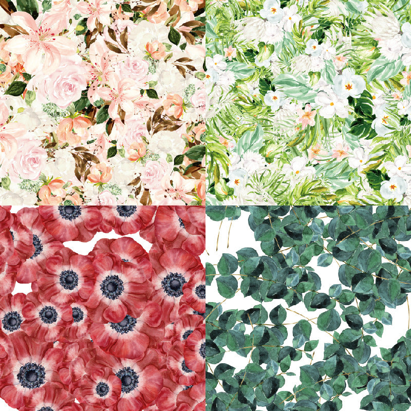 24PCS 6" Foliage Scrapbook Paper & Cardstock