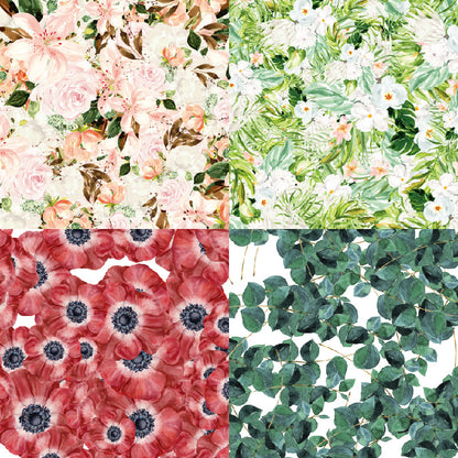 24PCS 6" Foliage Scrapbook Paper & Cardstock