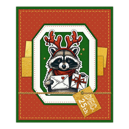 Christmas Raccoon Dies & Stamps Set